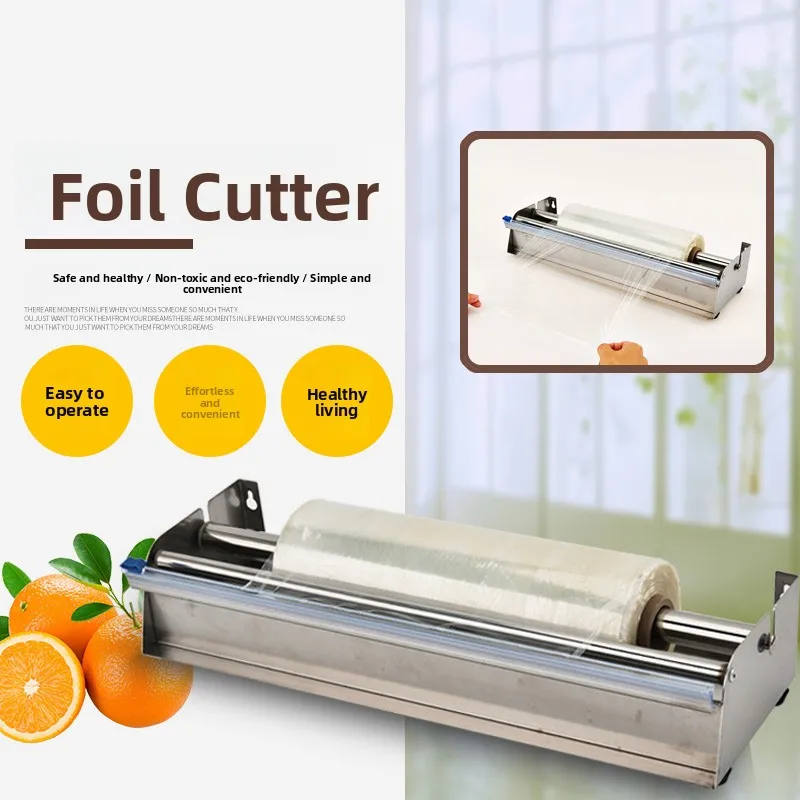 

Commercial ade 304 Stainl Steel Paaging hine Large Roll Cutter for Butcher ops Fre And Cured Meat Paaging Ser