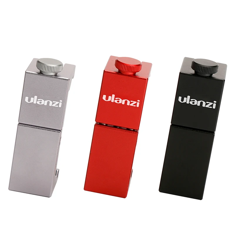 Ulanzi ST-02S 65mm a 95mm tripé suporte de telefone com sapata fria 1/4 parafuso suporte de montagem de telefone clipper para iphone x 8 7 plus samsung