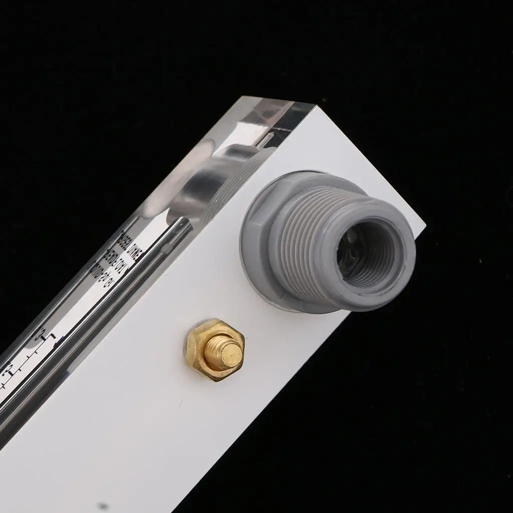 Acrylic Flowmeter Clear Scale Panel Mount Water Meter Pipe Rotameter for Water Liquid Processing