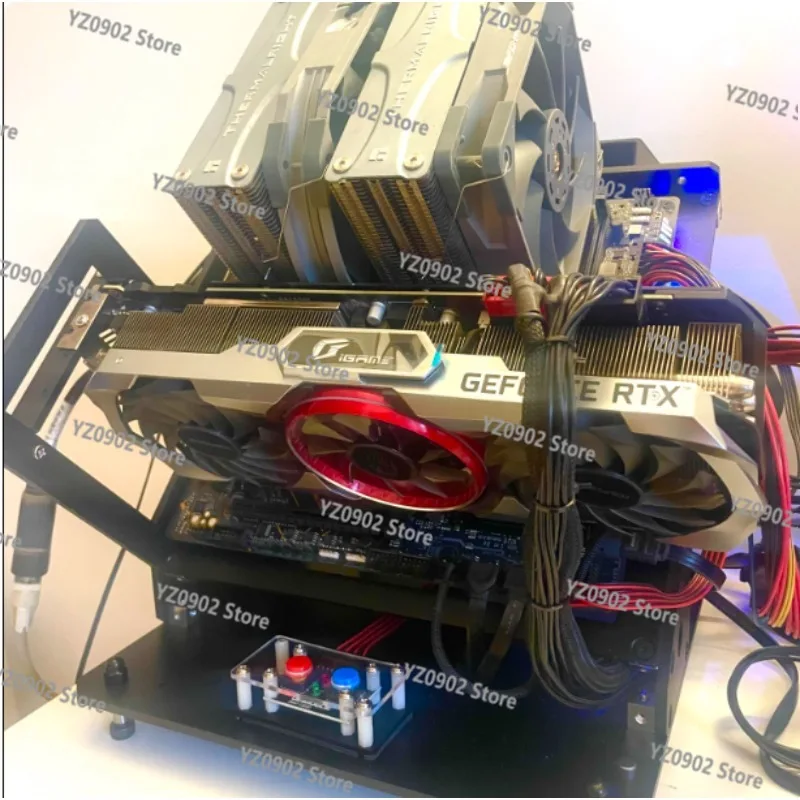 Aluminum Alloy Open Chassis, ITX Mini Main Board Case, Open Platform Design, A45