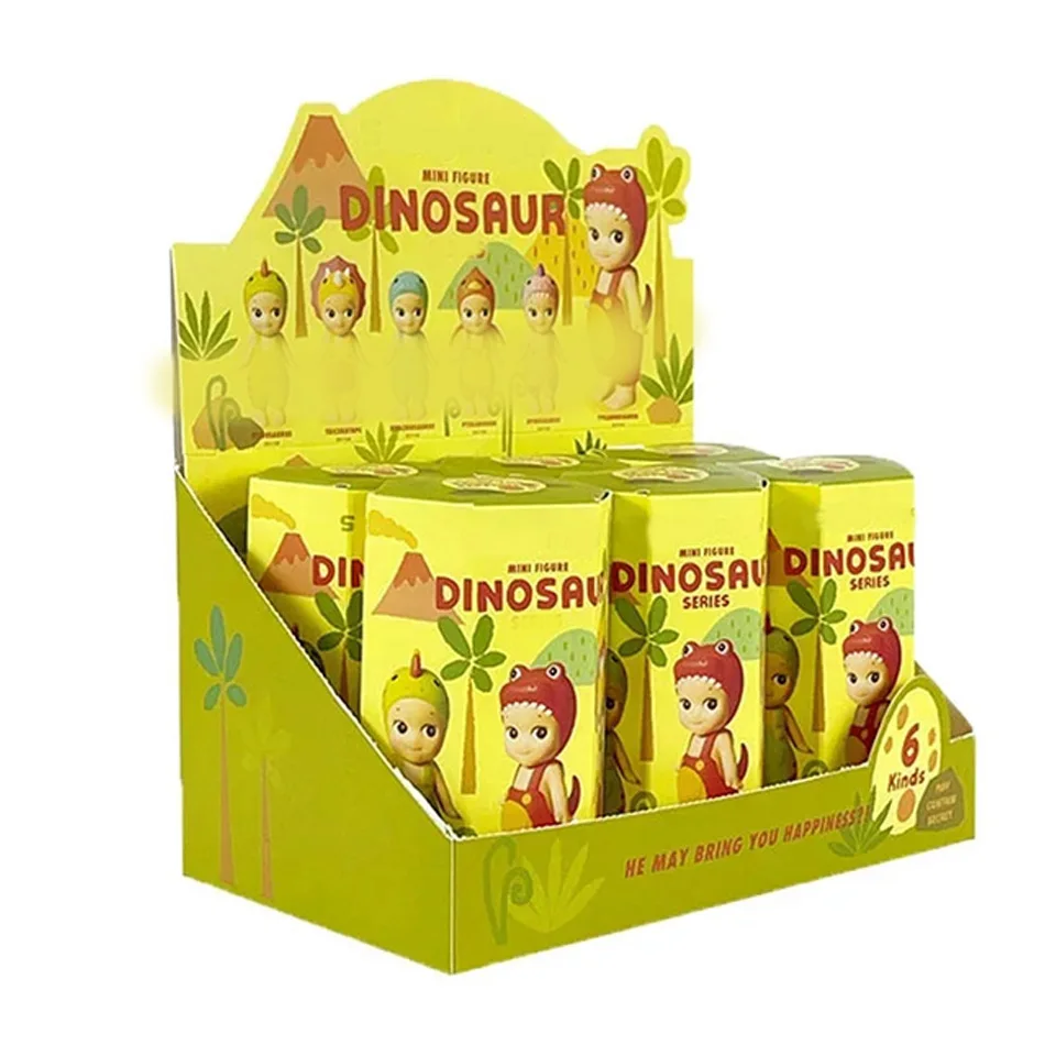 Dinosaurier-Serie Niedliche Cartoon-Puppe Mini Mystery Box Sammelbare Anime-Figur Auto-Deko für Kinder Weihnachts- und Geburtstagsgeschenk