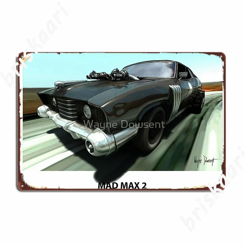 Mad Max 2 Landau Coupe Metal Signs Cinema Sala de estar Casa Vintage Poster Tin Sign Posters