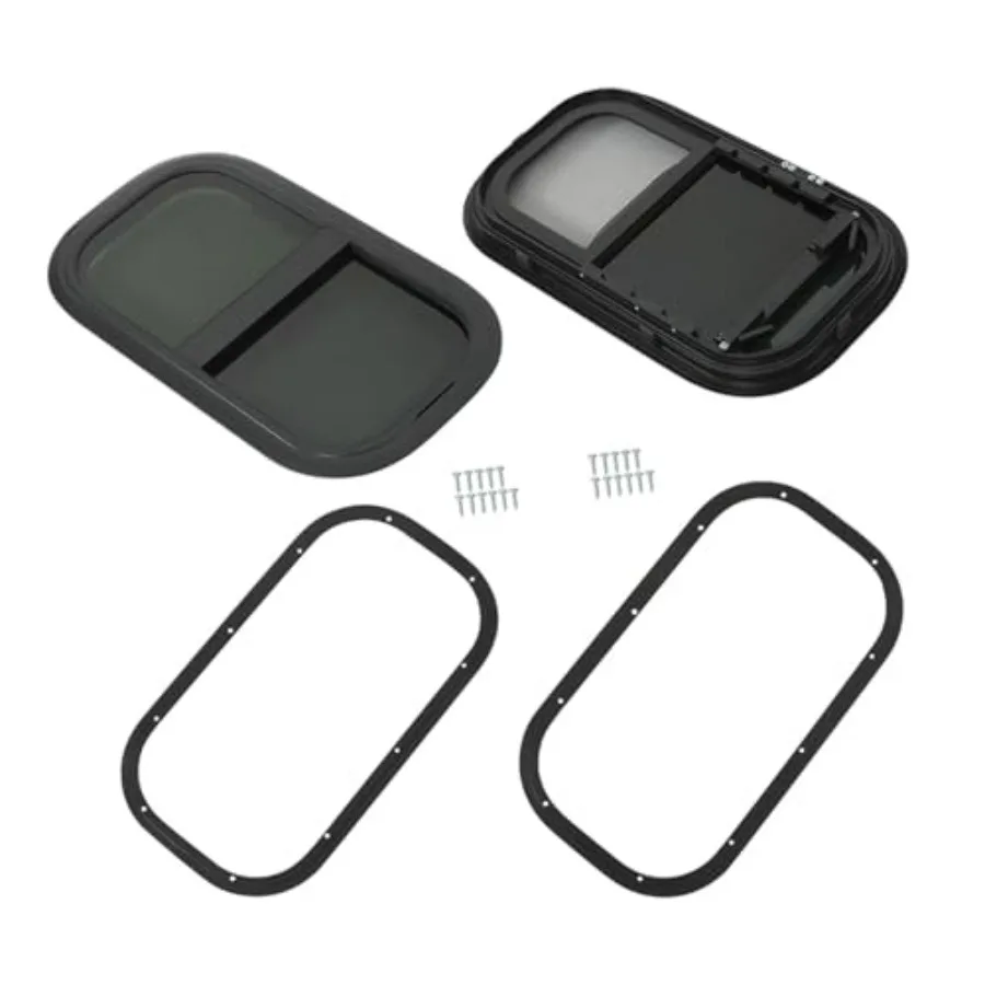 

2 Pack 12W x 22H RV Vertical Sliding Windows Aluminum RV Window DOT Certified