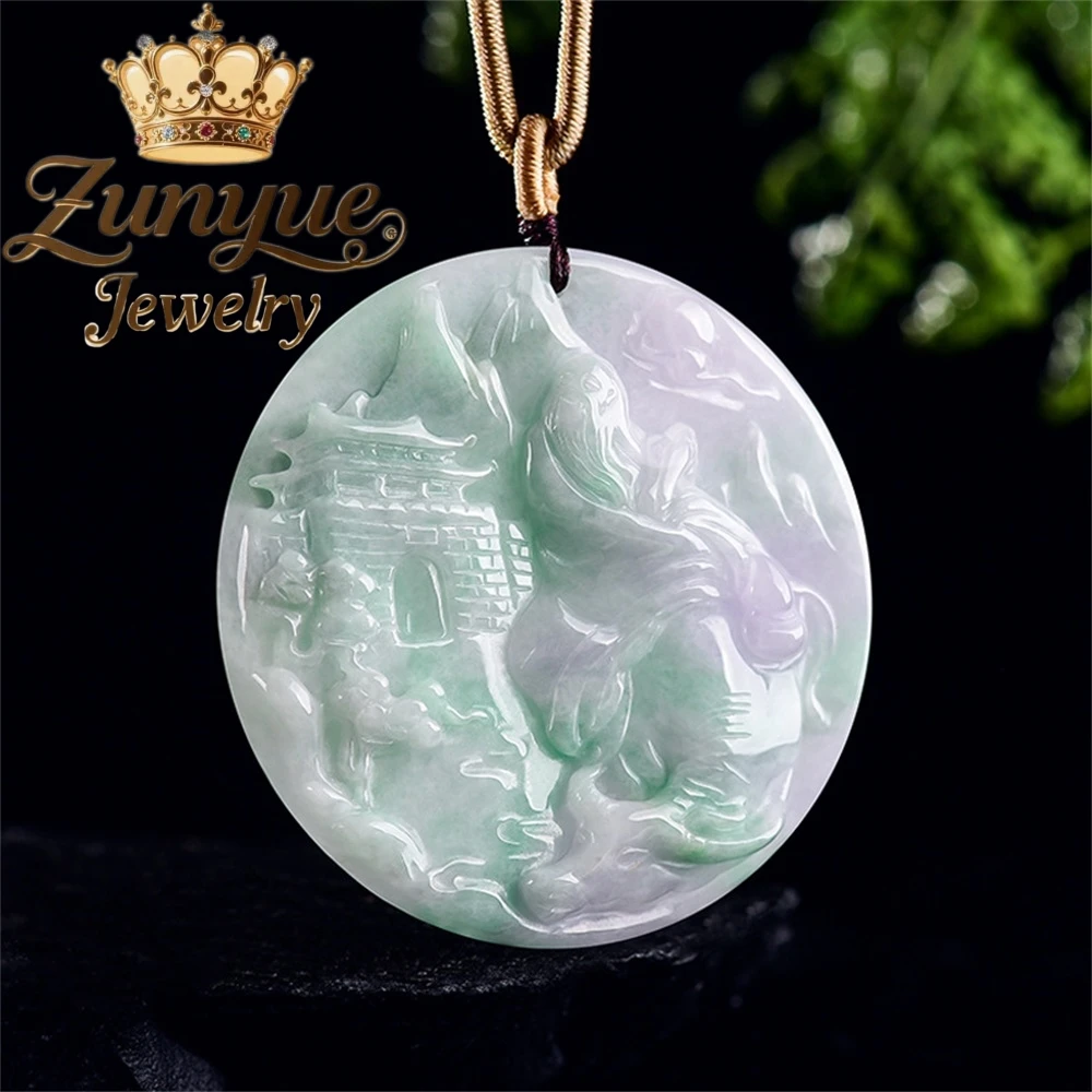Authentic Natural Myanmar A-Grade Ice-Quality Jadeite Spring Color 