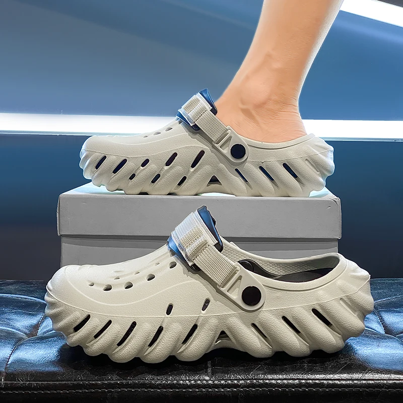 

Мужская летняя уличная одежда Thi Bot Clog oes, водные виды спорта, пляжные тапочки для вождения, сенсорные сандалии