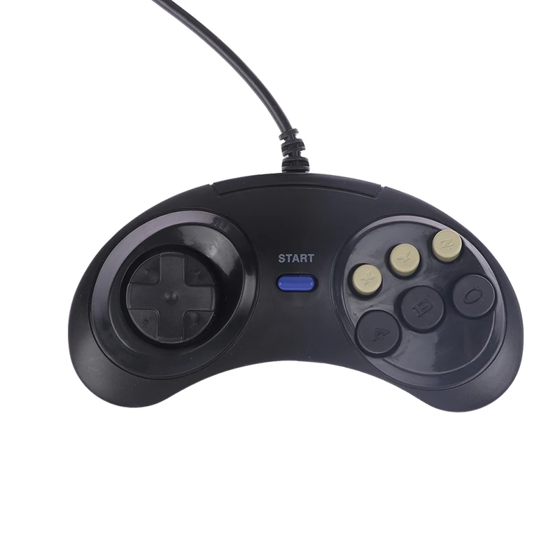 Manette de jeu filaire classique à 6 boutons, 1 pièce, contrôleur pour SEGA MD2 PC discreMega Drive, accessoires de jeu