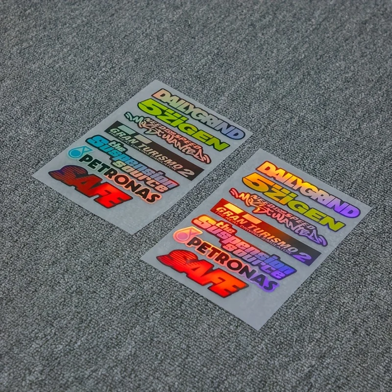 7 Pieces JDM Style Car Stickers, Suitable For Motorcycles And Cars, With Bold Text And Logo Design Y Sticker,