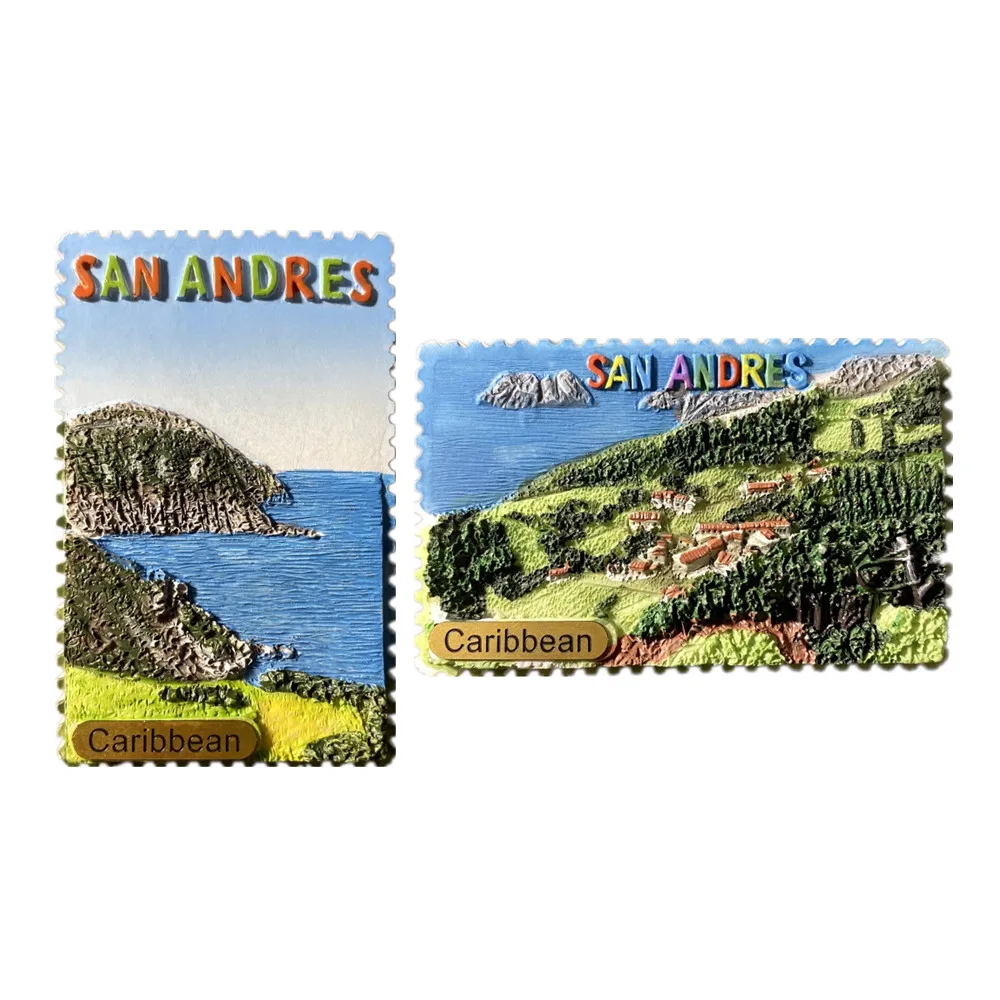 コロンビアの観光地のお土産、磁気ステッカー、冷蔵庫、冷蔵庫、装飾品、手工芸品の贈り物、南アメリカ