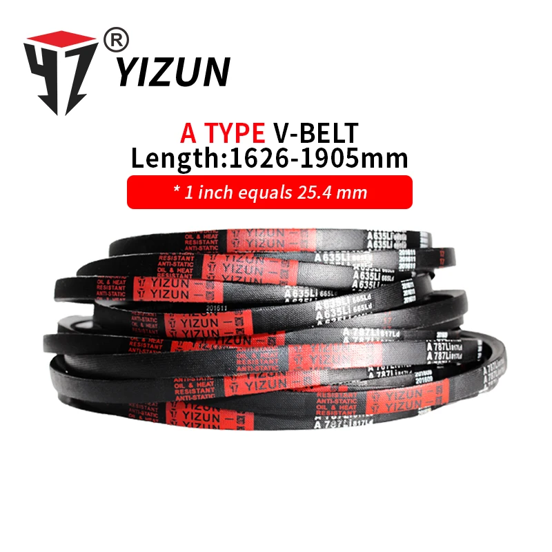 YIZUN A Type A1626~1905mm Hard Wire Rubber Drive Inner Length Girth Industrial Transmission Agricultural Machinery V Belt