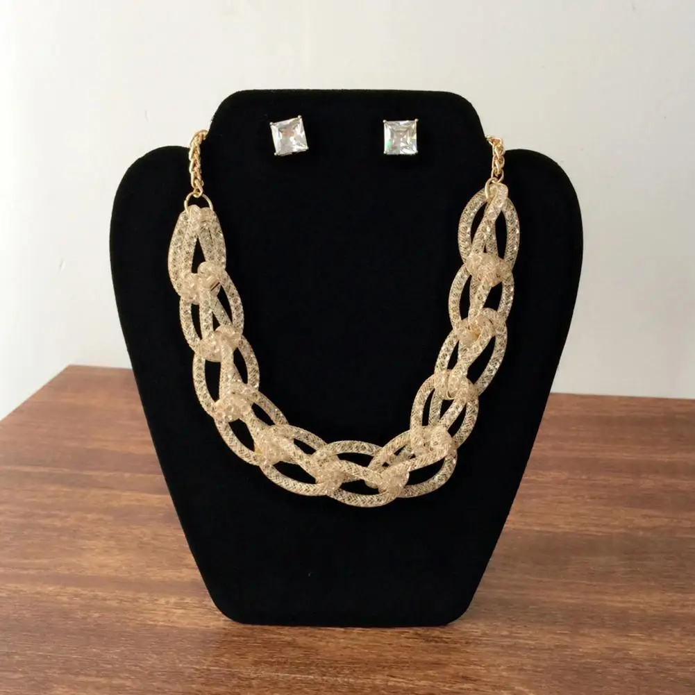 Cardboard  Excellent Universal Solid Jewelry Display Stand Black Necklace Rack Wear-Resistant   for Shopping Mall