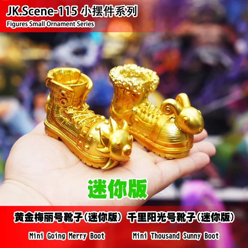 

New in Stock JacksDo One Piece Going Merry and Thousand Sunny Boots Mini Decorative Item Anime Merchandise Gift