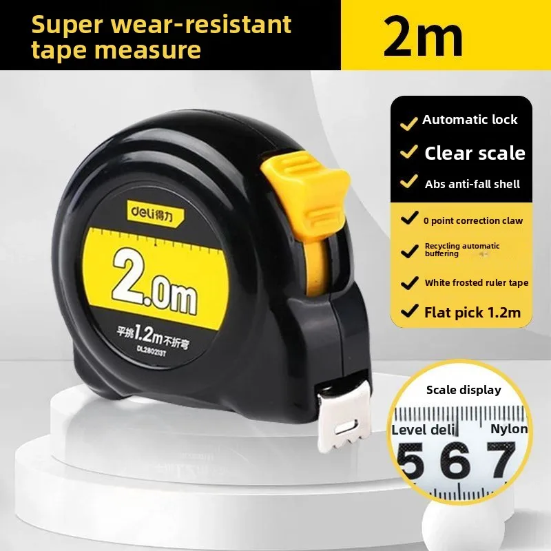 Portable High-precision Measuring tape Thickened Wear-resistant Telescopic Tape Measure 3M 5M 7.5M household Measuring tools