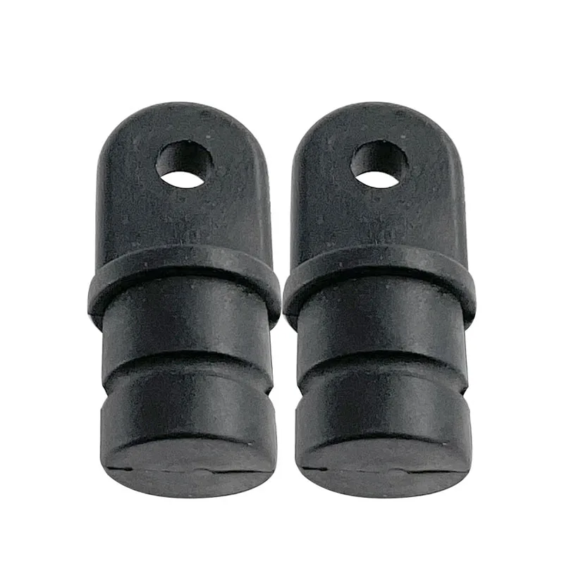 2Pcs Marine Boat Black Nylon Bimini Top Canopy Cover Fitting 19mm 3/4