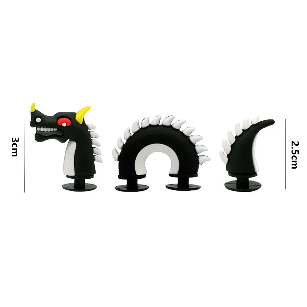 Shoe Decorations Novelty PVC 3D Dragon Style Garden Shoes Accessories Croc Charm Ornaments Kids Gift Charm Ornaments