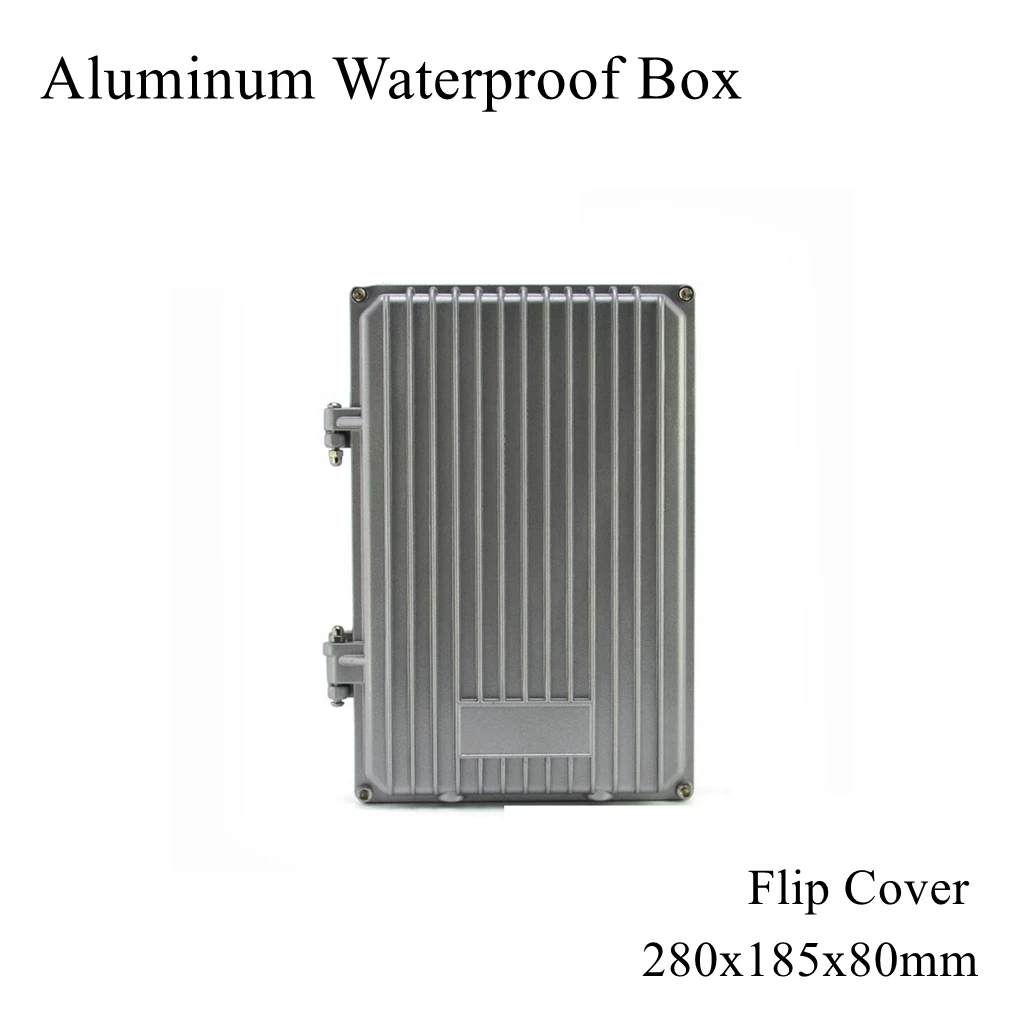 

280x185x80mm Aluminum Waterproof Box Dustproof Seal Project Case Switch Junction Enclosure Instrument Distribution Outdoor Cable