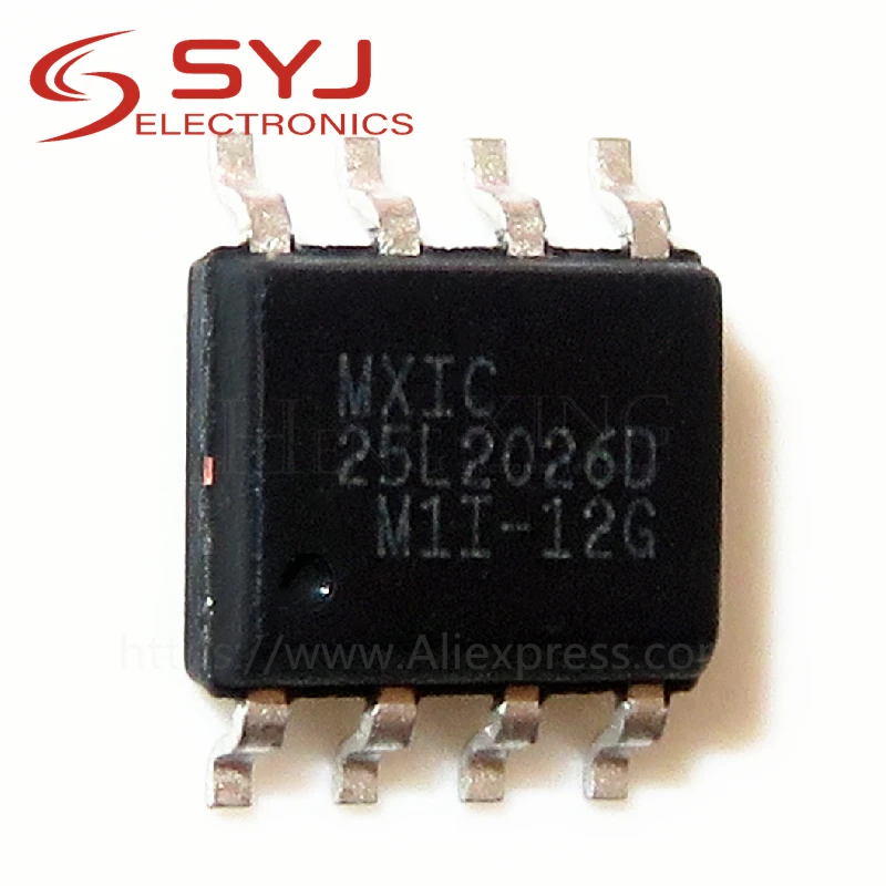 10pcs/lot MX25L2026EM1I-12G MX25L2026DM1I-12G 25L2026E 25L2026D SOP-8 In Stock