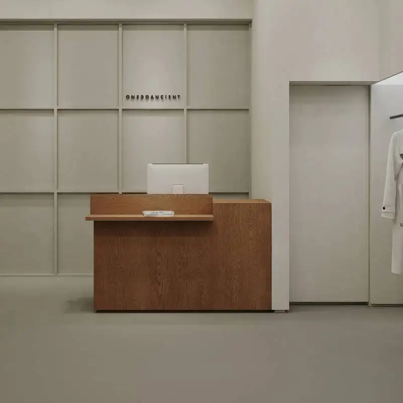 

Vintage Luxury Reception Counter Salon Beauty Shop Checkout Reception Counter Table CashierTheke Rezeption Office Furniture