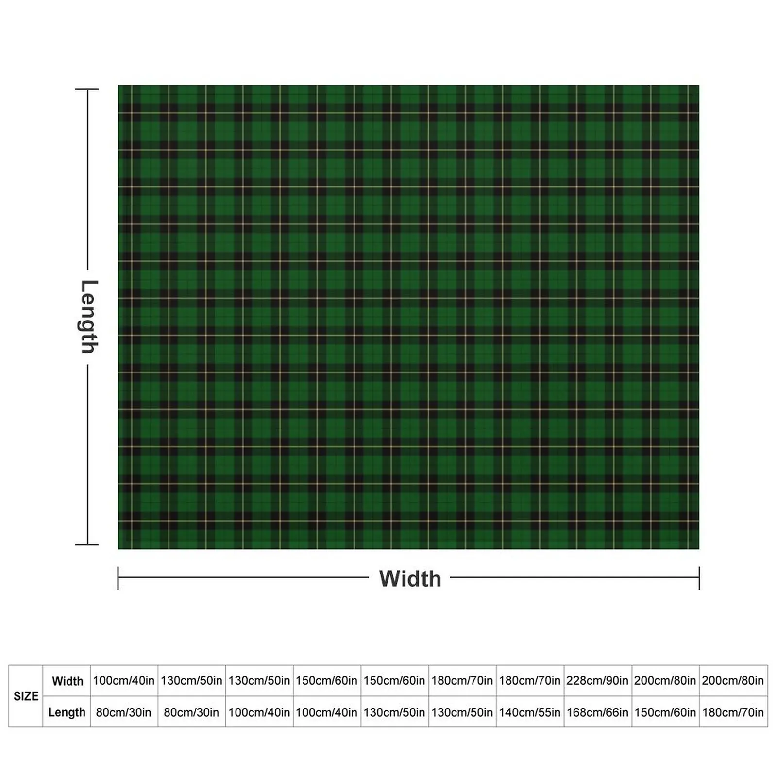 Clan Wallace Hunting Tartan Throw Blanket Tourist Large Comforter valentine gift ideas Blankets