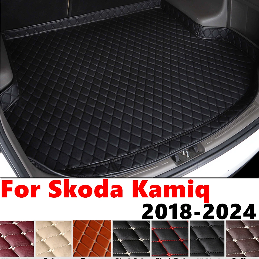 

Коврик багажника для Skoda Kamiq 2024 2023 2022-2018 XPE с высокой боковой стороны