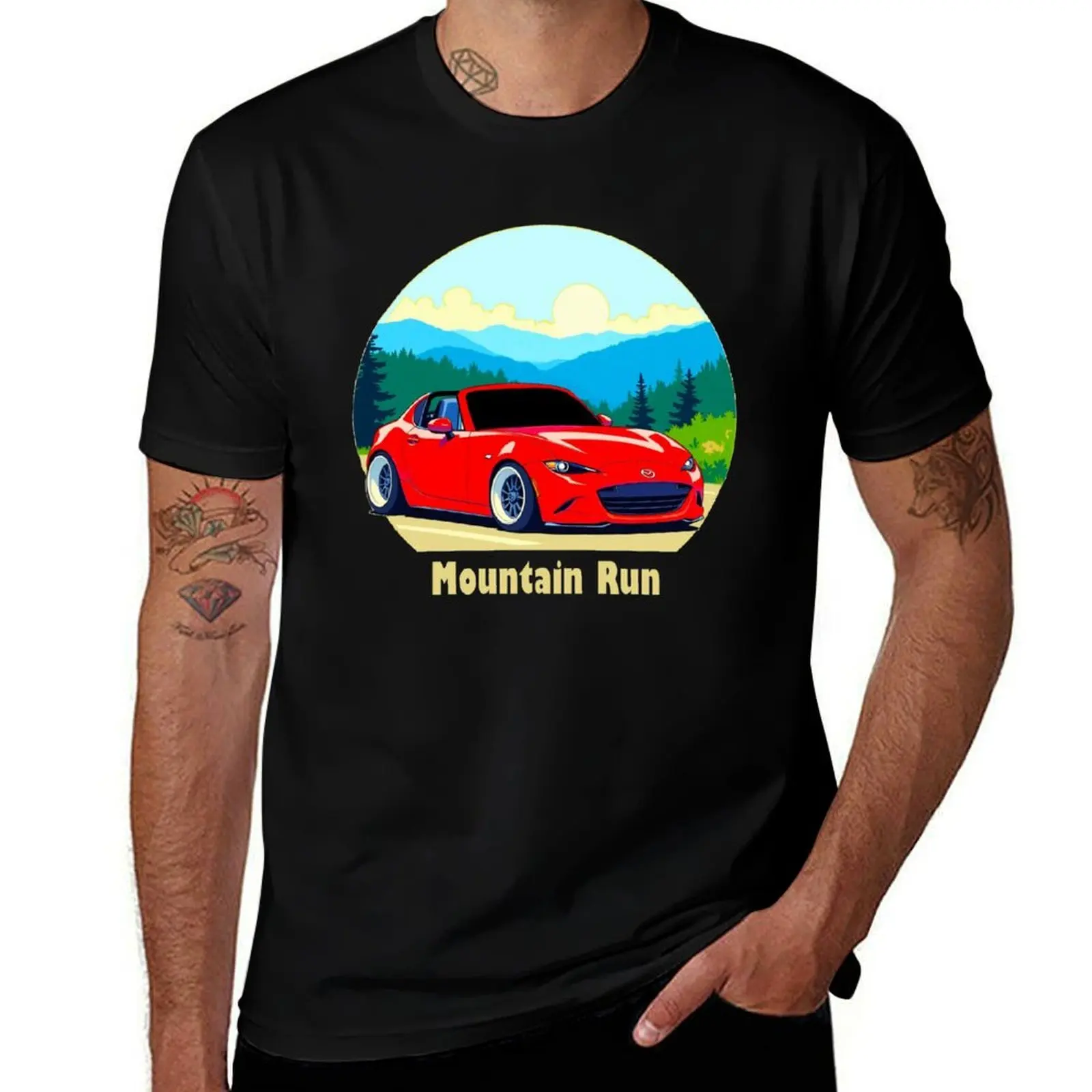 

Mountain Run T-Shirt anime clothes plus sizes valentines clothes shirts men