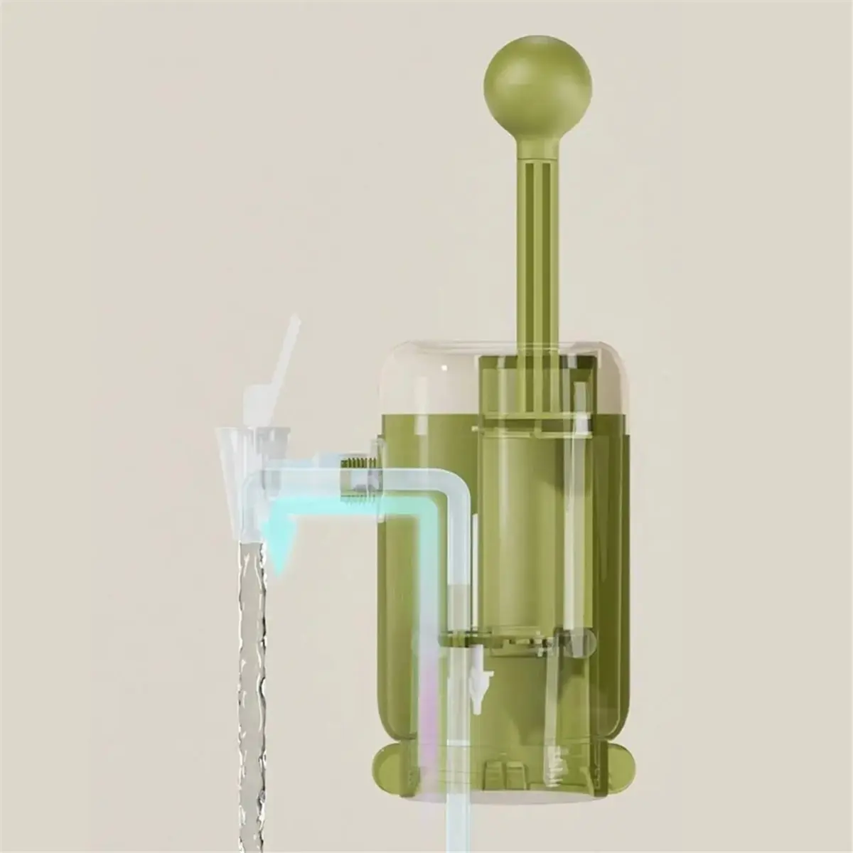 (A02R] Portable Automatic Water Dispenser Hand Press Pump Bucket Water Pressure Pump for Easy Drinking Water Access view 2