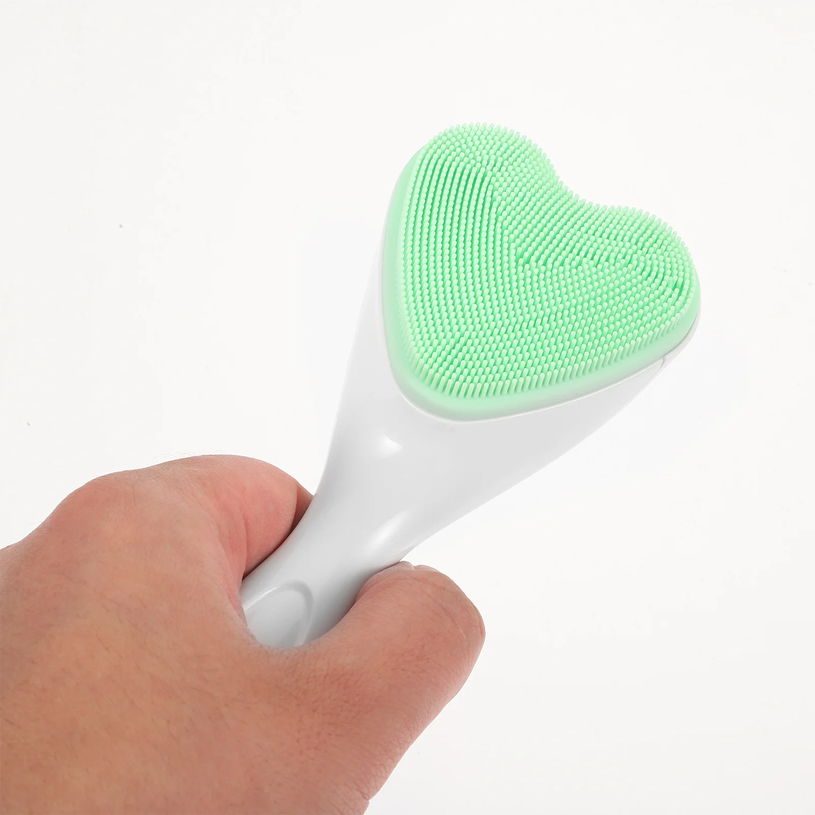 Gezichtsreinigingsborstel Siliconen Handmatig Lichtgewicht Draagbaar Gezichtsscrubber Exfoliërend hulpmiddel voor reizen en thuishuidverzorging