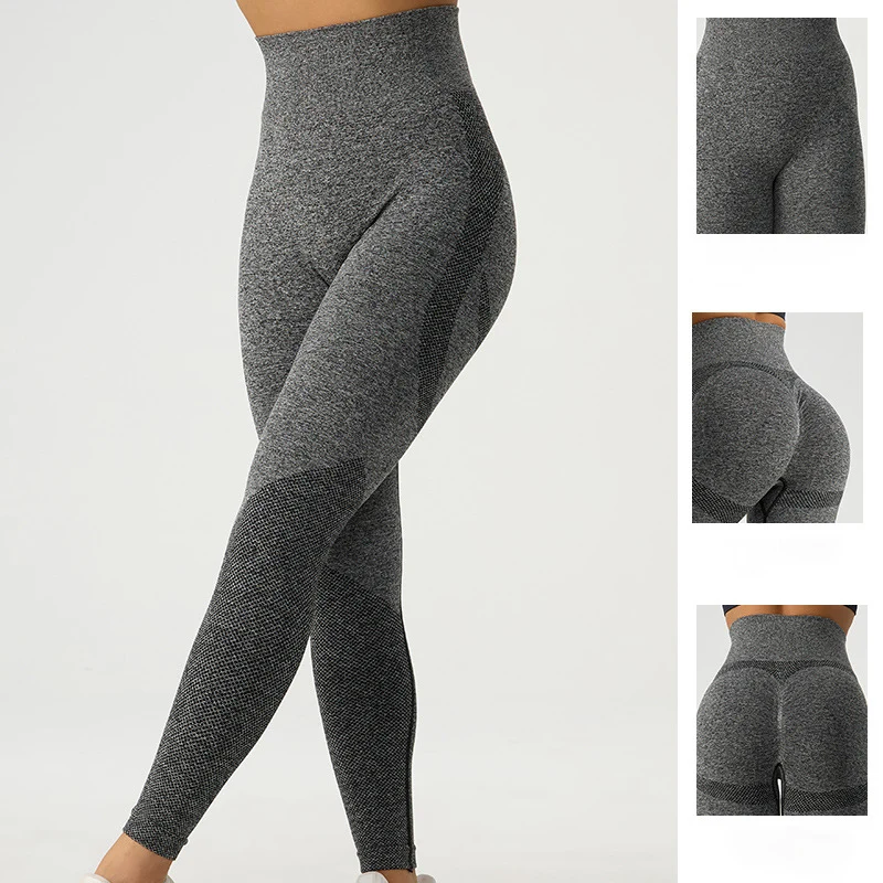 Women Lightweight Breathable Yoga Leggings Gym Training Workout Clothing Woman High Waist Tummy Control Shaping Tight Leggings