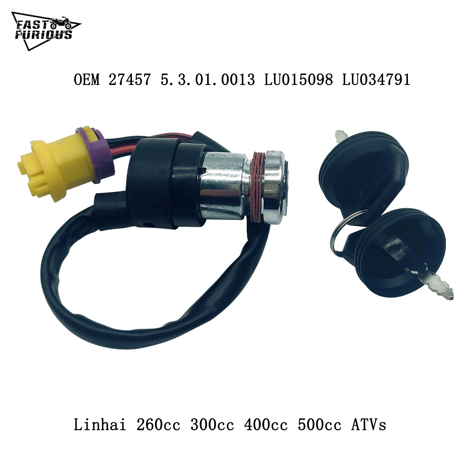 

Original 27746 Lock With Key Set Ignition Switch With Key For Linhai 260 300 400 ATV 27457 5.3.01.0013 LU015098 LU034791