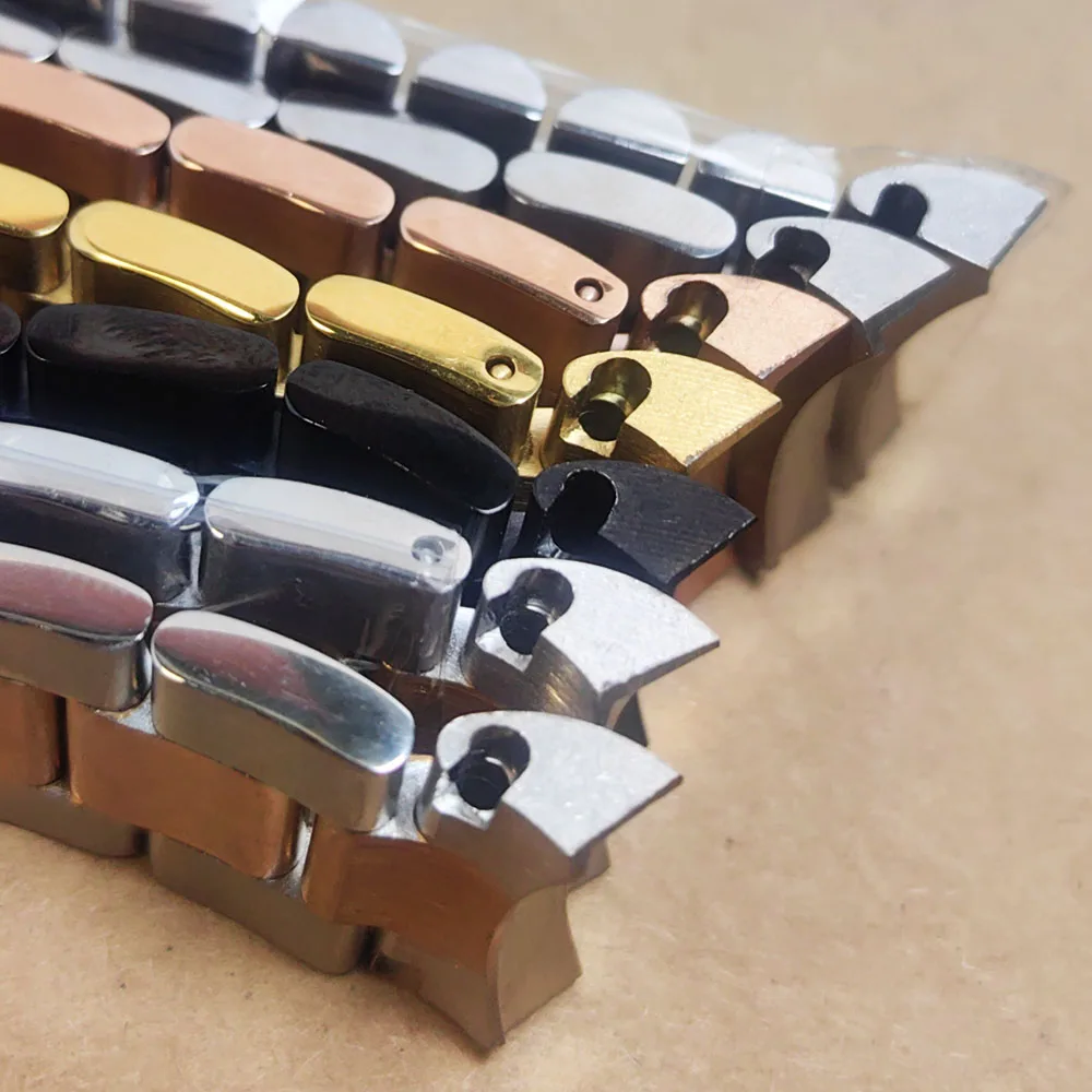 20 مللي متر واسعة الصلبة سوار الفولاذ المقاوم للصدأ انزلاق مزلاج معصمه لحالة NH34 NH35