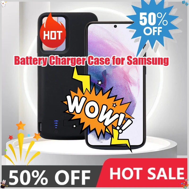 

Portable Battery Charger Case for Samsung S20 S21 S22 S24/S25Plus S20-S25 Plus/Ultra S20FE S21FE S10 Plus S10E S10 5G Power Bank