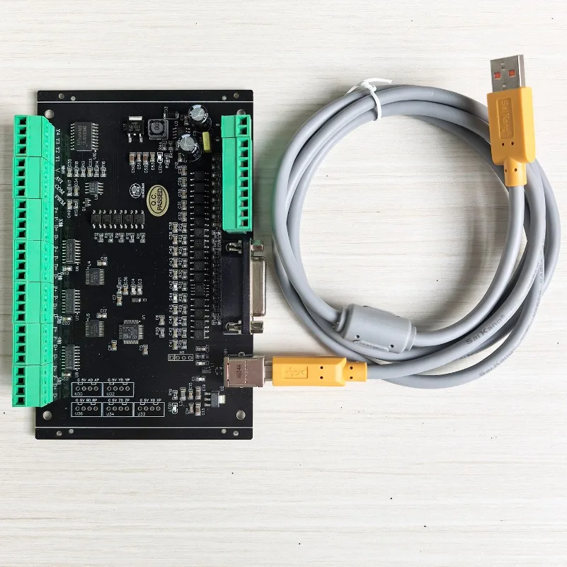 USB MACH3 Motion Control Card 3-axis, 4-axis, 5-axis Control Board, Engraving Machine Interface Board Supports Wired Connection