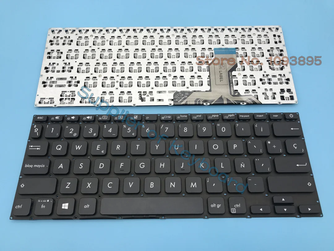 Teclado Latino español/inglés plateado/negro para Asus X420F X420FA X420U X420UA A420F A420U A420UA S420 S420UA P1411F P1411FA, nuevo