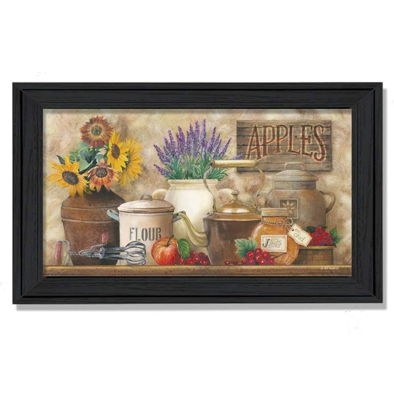 

Antique Kitchen Wall Art by Ed Wargo, Framed Print for Living Room Bedroom Farmhouse Decor