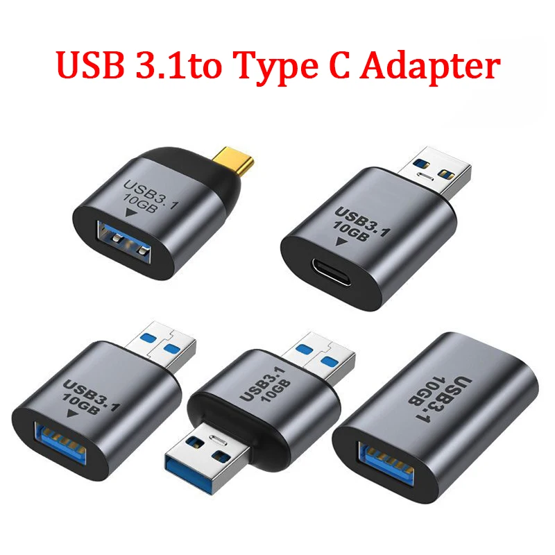 

10Gbps Type C Adapter Female to USB 3.0 Female Converter Portable USB-C Data Sync Extension Adapter for Laptop Tablet