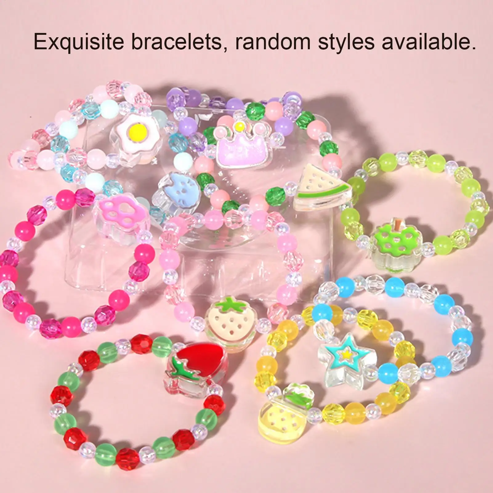 Braccialetti con perline per bambini Comodo braccialetto con conchiglia imbevuta d'acqua per bambini Fascino da polso regolabile Ricerca di gioielli di moda