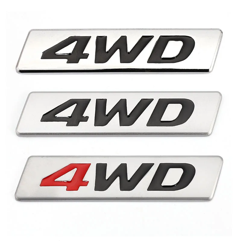 

3D Metal Sticker 4WD Emblem 4X4 Badge Decals for Honda CRV Accord Civic Suzuki Grand Vitara Swift Mitsubishi ASX Outlander Lada