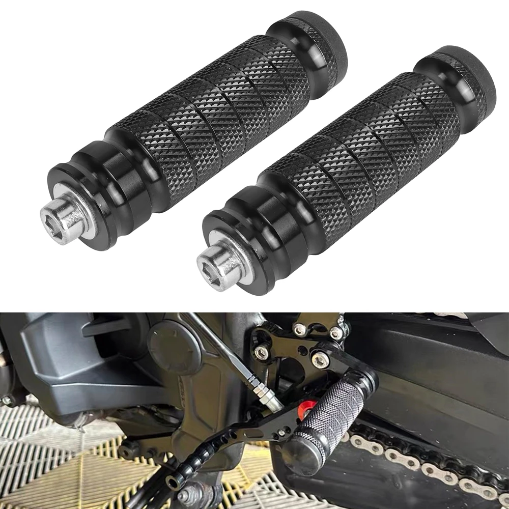 Pedal des Rücksitzes, Motorrad-Fußrastenanlage, Fußstützen, Fußrasten, Fußstützen, Motorrad-Fußrasten hinten, Gewinde hinten, Pedale