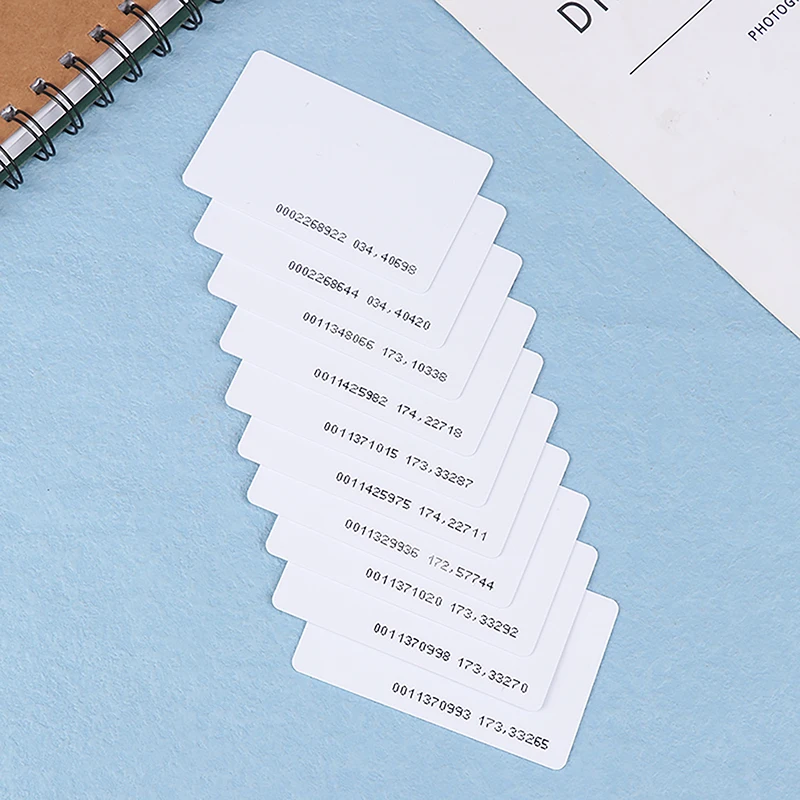 10pcs TK4100 125kHz RFID Cards Proximity ID Cards Token Tag Key Card For Access Control System And Attendance Cards