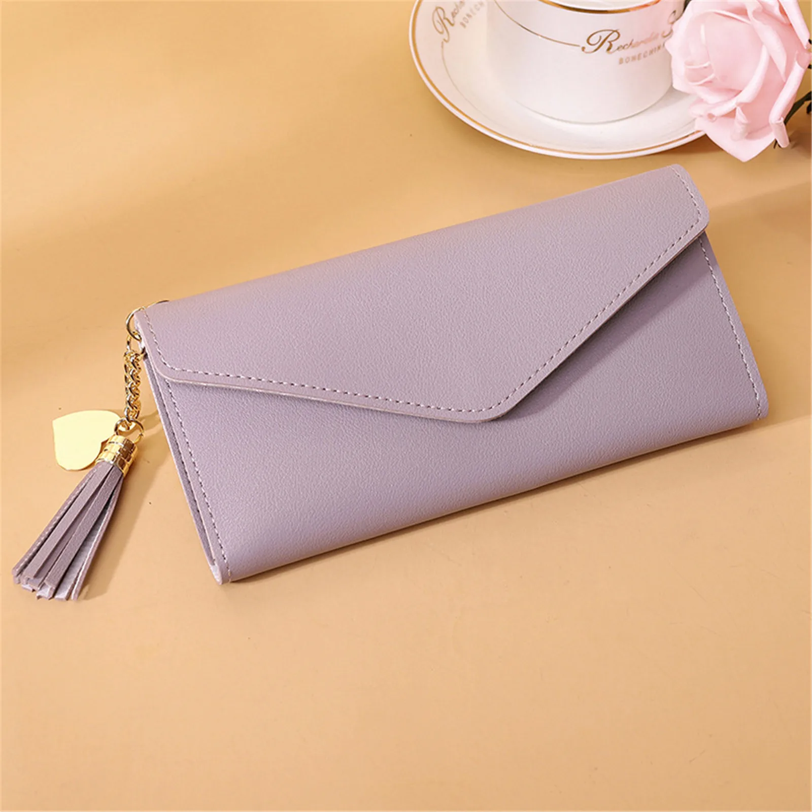 New Women'S Wallet Coin Card Holder Travel Purses With Zipper Pattern Pu Leather Handbags Trends 2023 Square Bag Fashion Simple