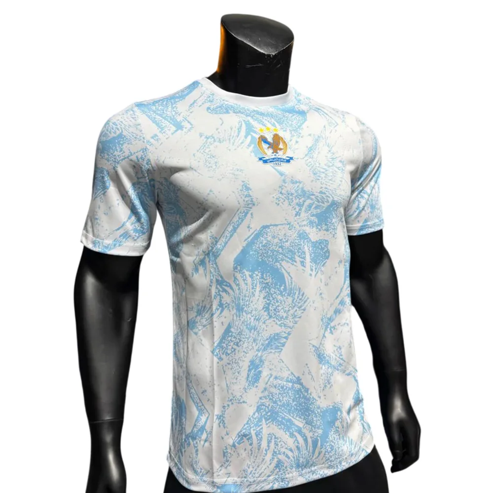 Maillot de football rétro Al-Faisaly SC Jordan à séchage rapide, col rond, manches courtes, pour hommes, femmes et enfants