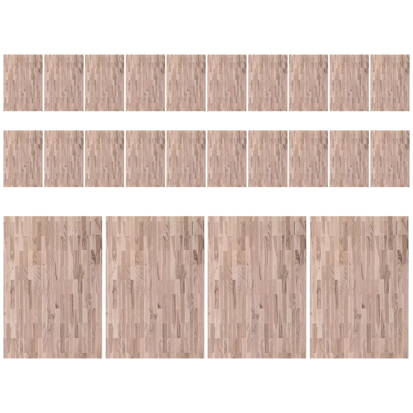 

24Pcs Realistic Wood Grain Dollhouse Flooring Stickers 1:12 Scale Peel and Stick Miniature Floor Paper 29x21cm Self Adhesive