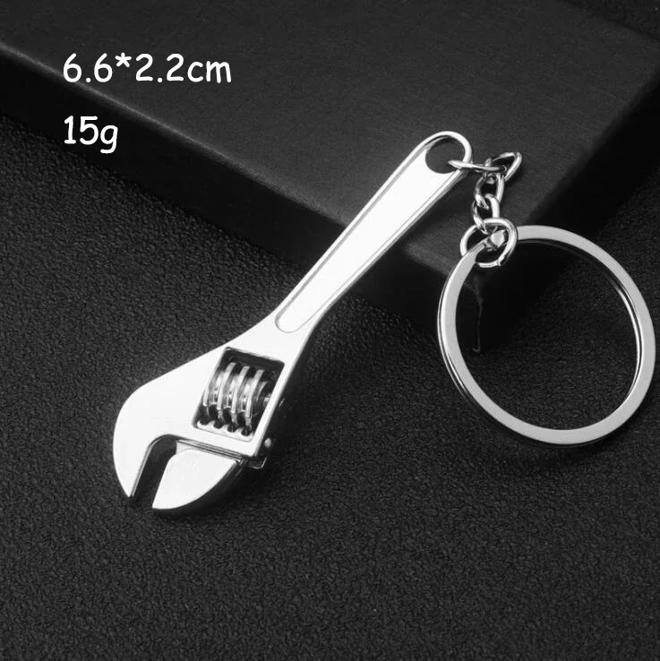 Keychains For Men Car Bag KeyRing Outdoor Combination Tool Portable Mini Utility Pocket Clasp Ruler Hammer Wrench Pliers Shovel