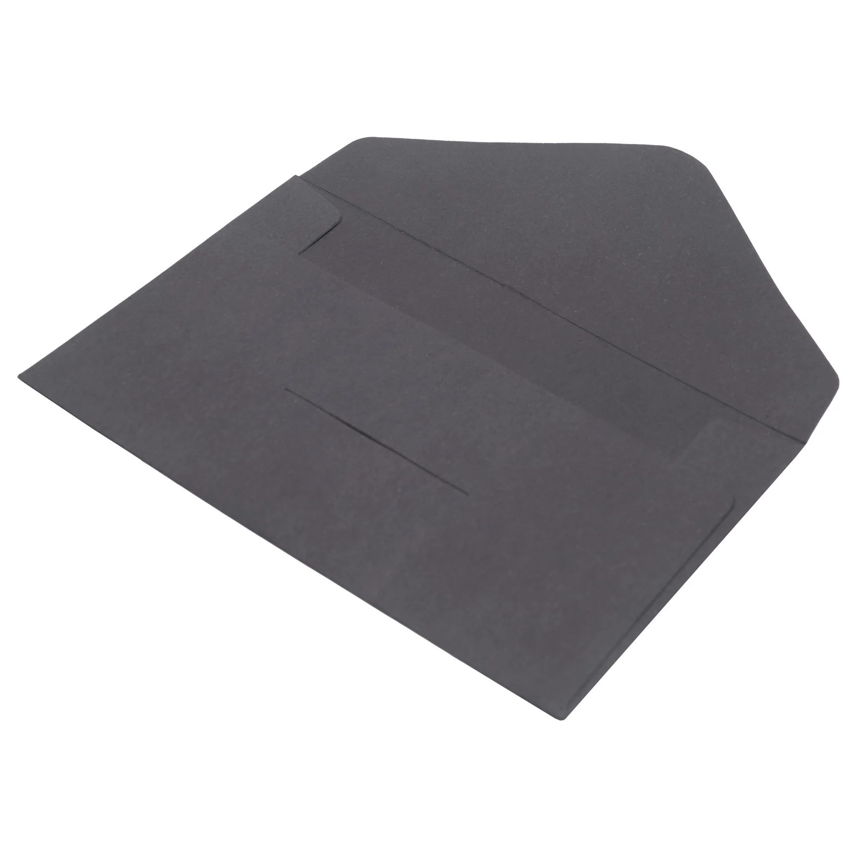 20PCS Classical Kraft Blank Mini Paper Window Envelopes Wedding Invitation Envelope Gift Envelope(Black)