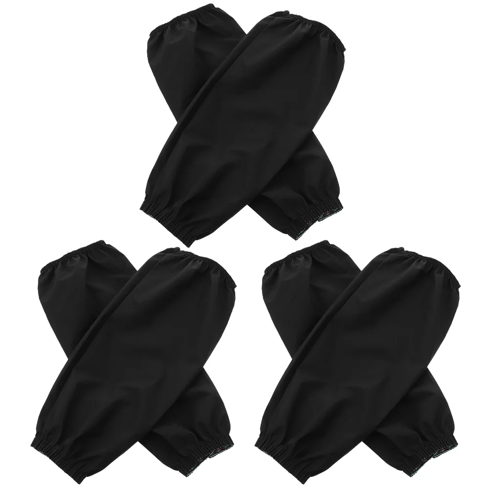 3 Pairs of Oil-proof and Water-proof Oversleeves Universal Sleevelet for Restaurant Oil-proof Oversleeves