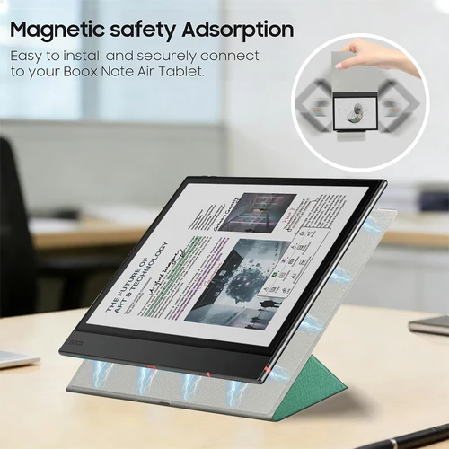 Imagen 2 del producto Funda de Origami para tableta Boox Note Air5 C Air 5 5C (2025) de 10,3 pulgadas ePaper, funda delgada con soporte múltiple, encendido/apagado automático con hebilla para bolígrafo