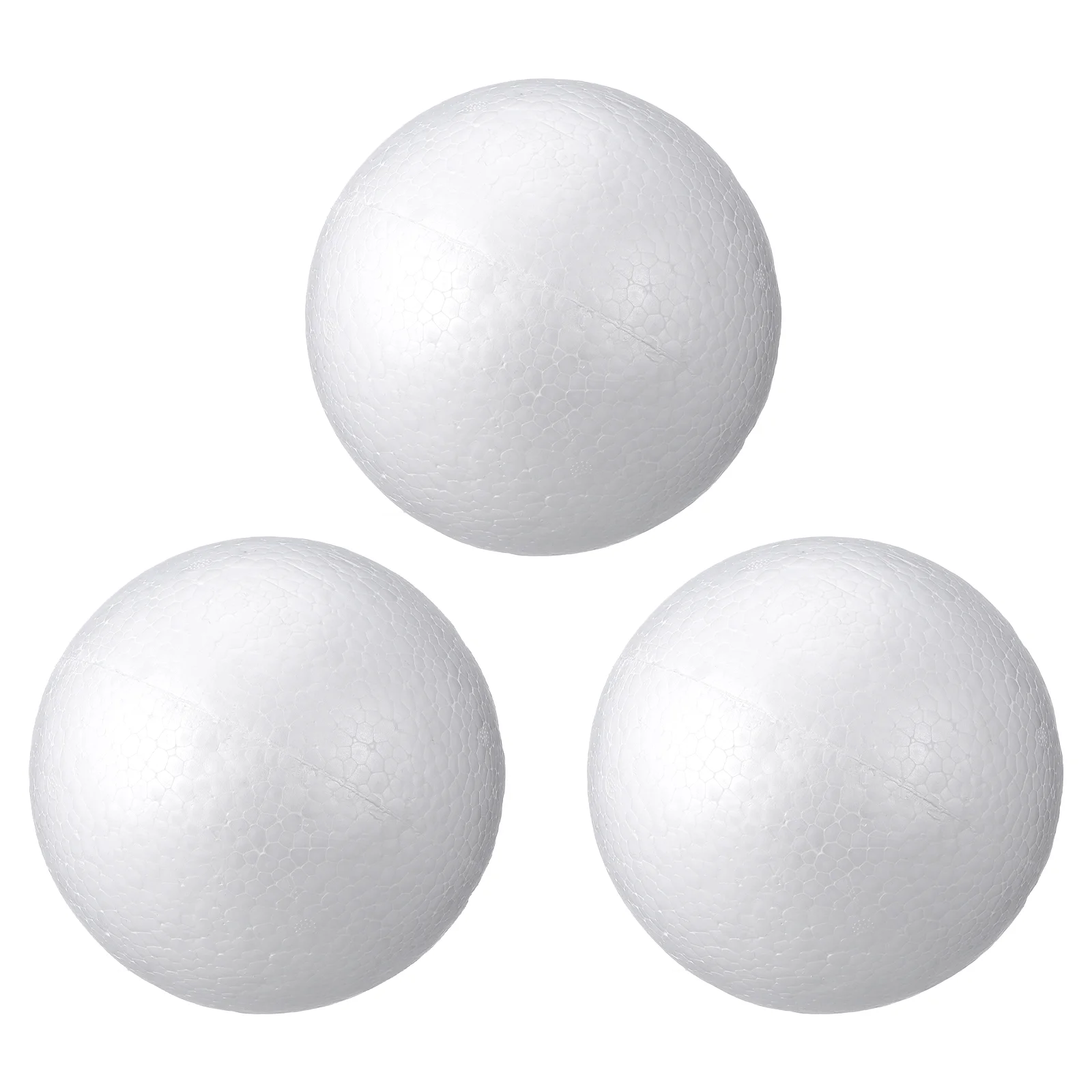 3 Pcs Craft White Foam Balls Christmas Tree Filler Decorations Kids Toys Projects Children Activities Church