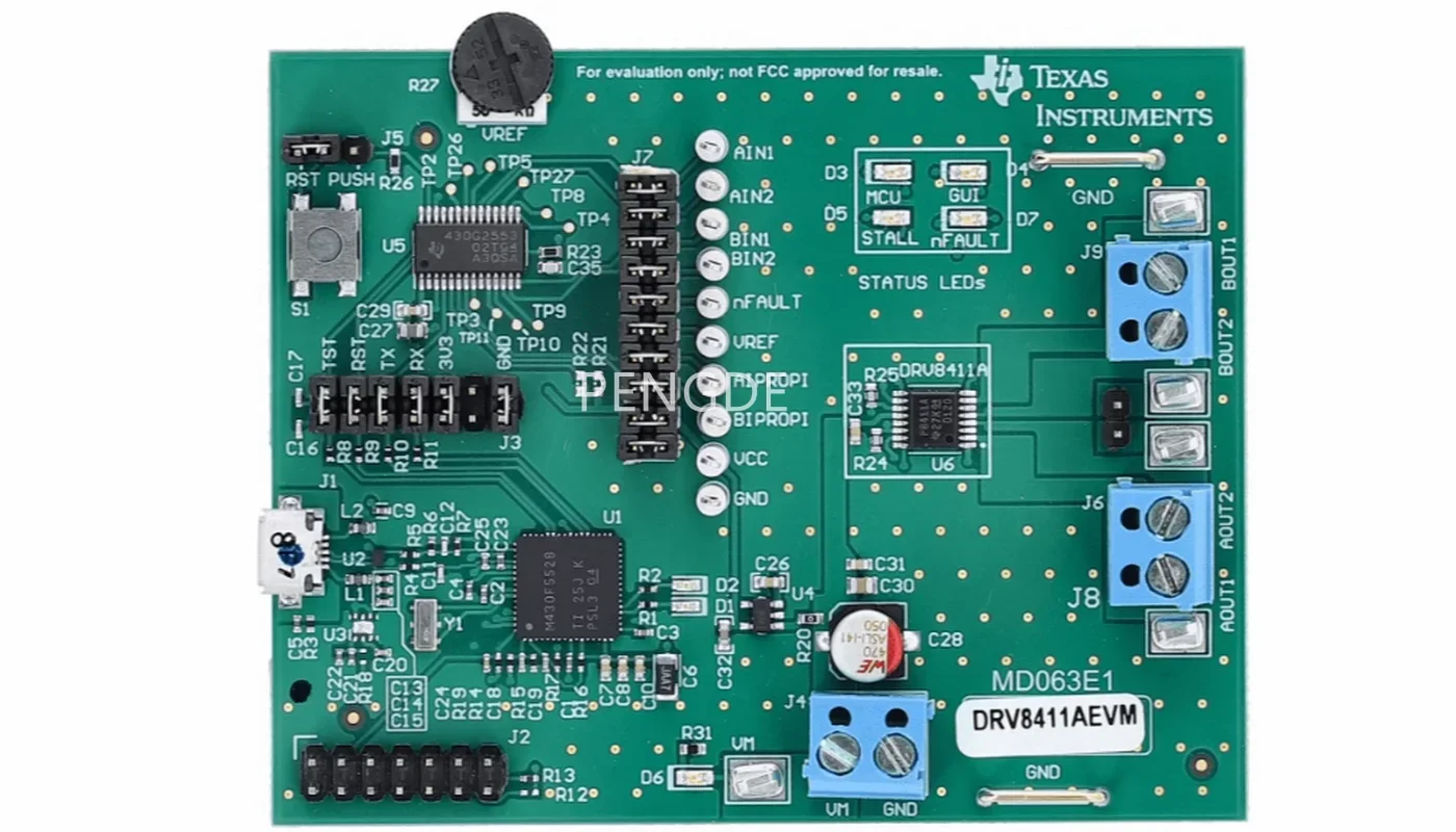 DRV8411AEVM DRV8411A Dual H-Bridge Motor Driver Evaluation Module with Current Regulation