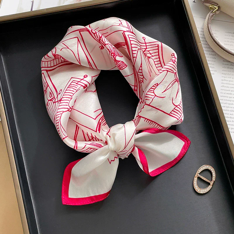 

New 100% Natural Real Silk Scarf Women Bandana Square Scarves Wrap Kerchief elegant Fashion Luxury High Quality Hijab For Lady