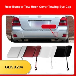Rear Bumper Tow Hook Cover Towing Eye Cap For Mercedes Benz  GLK X204 2048853223 2008-2012 Black Silver