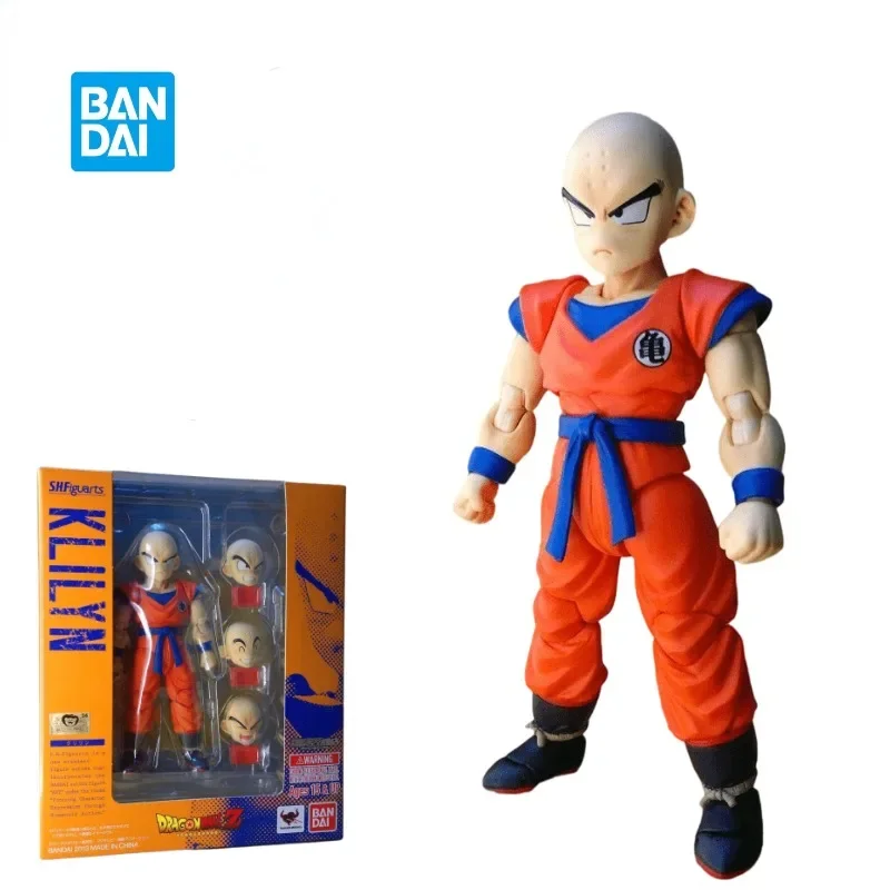 In Stock Bandai Original Dragon Ball Z SHFiguarts Kobayashi Krillin Soul Limited Anime Action Figure Toy Collection Hoilday Gift